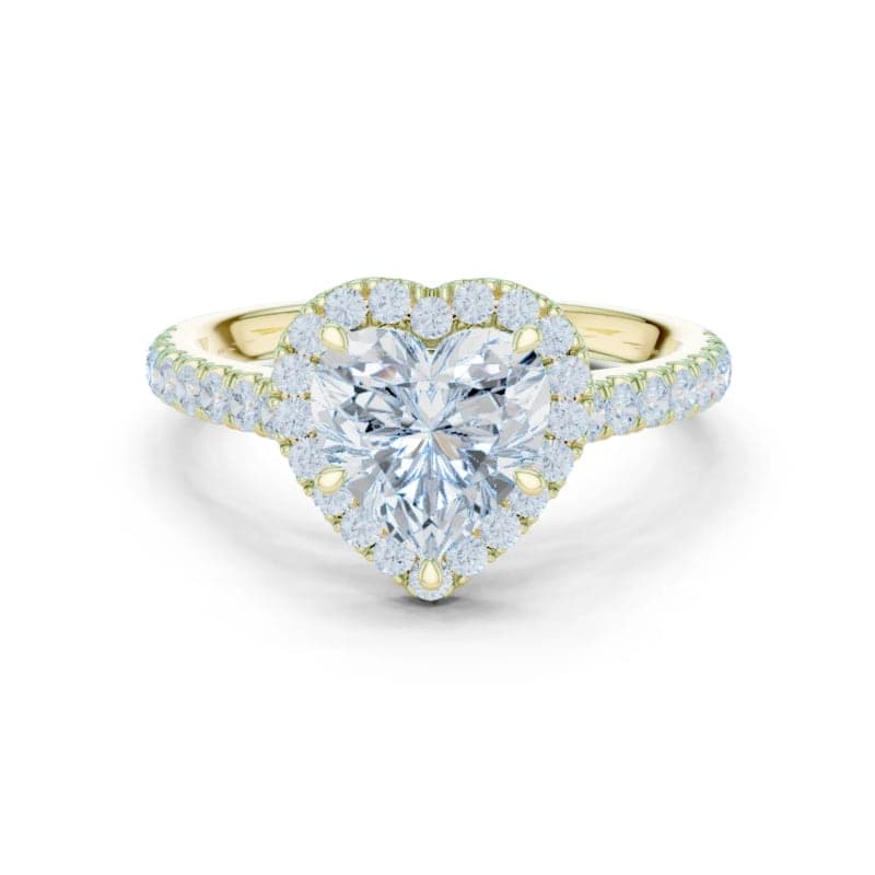 Heart Diamond Ring - Yellow Gold